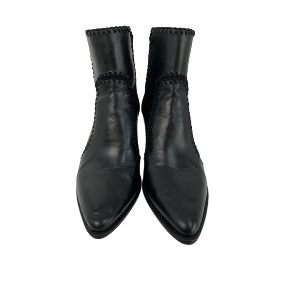 Alexandre Birman Benta Pieced Bootie Black Leather Ankle Sz 6.5/7 US 37 EU $750 - Picture 2 of 16